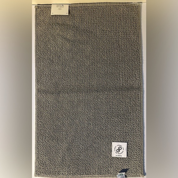 🎁Piscatextil Organic Cotton Collection Bath Mat - 21” x 34” - Gray - Picture 3 of 7